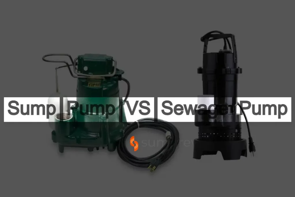 What's the Difference Between a Sewage Pump and a Sump Pump?